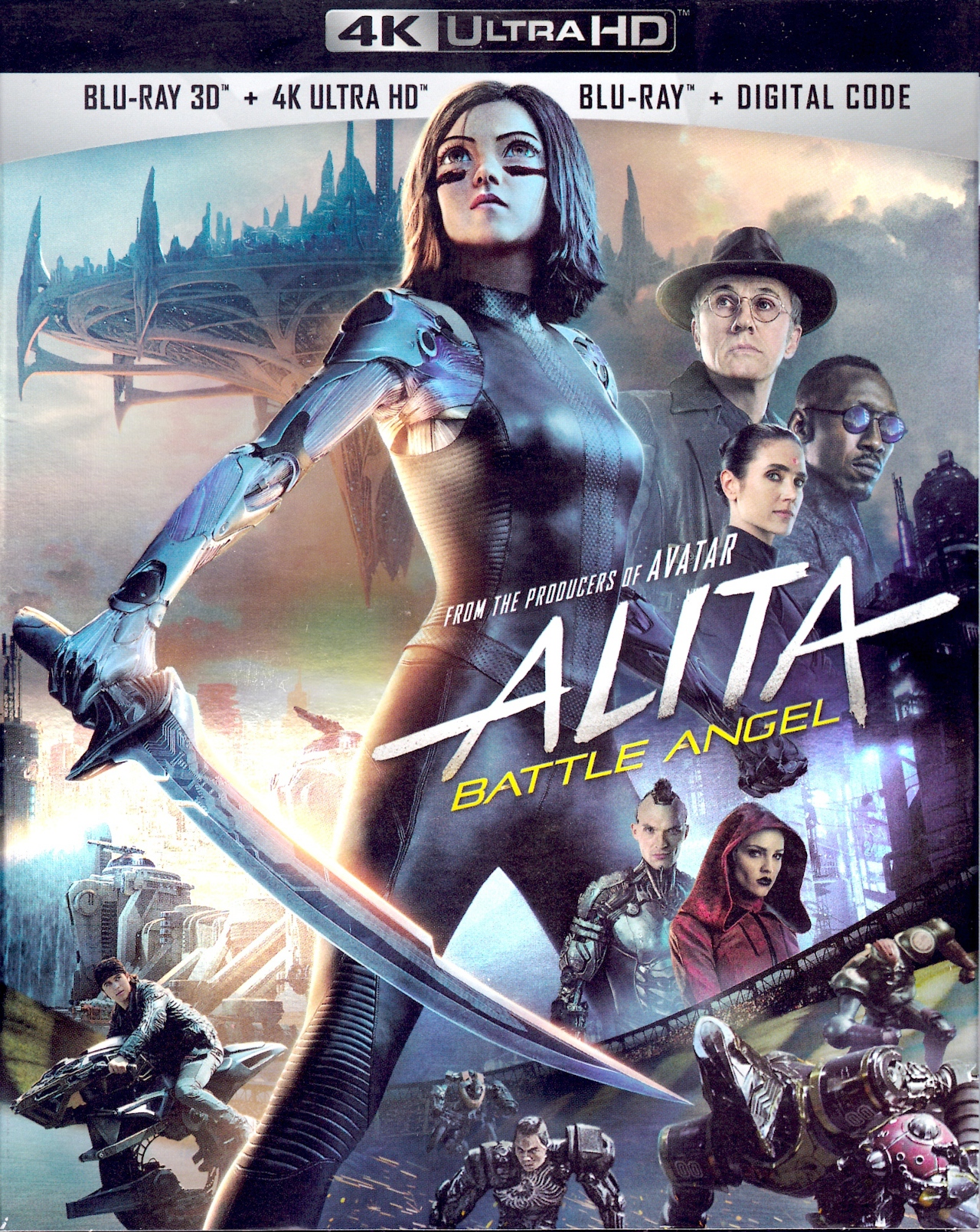 Alita Battle Angel 4K UHD - Best 4K Blu-ray Animated 3D Movies