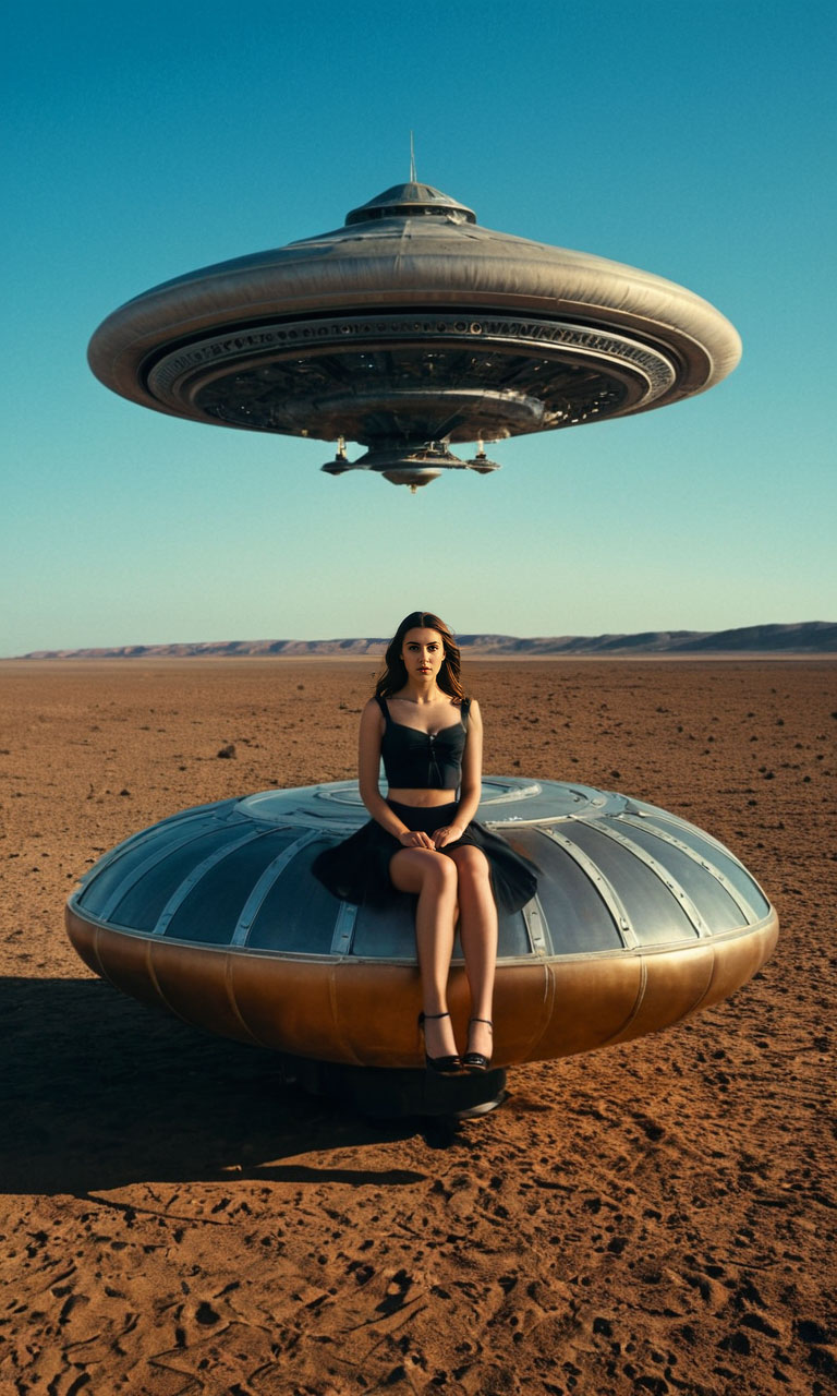 Surreal AI Art Alien UFO