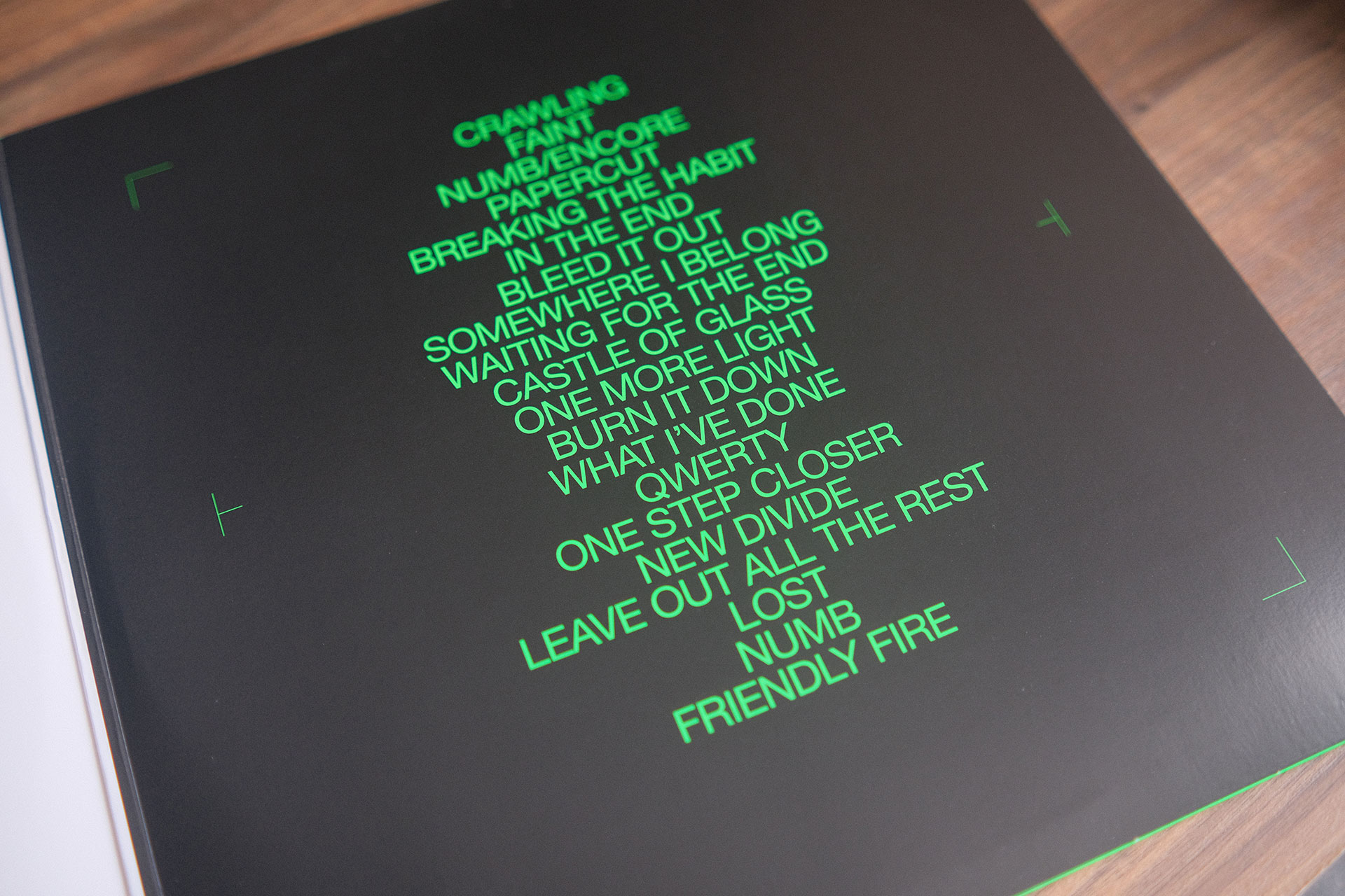 linkin park papercuts vinyl tracklisting