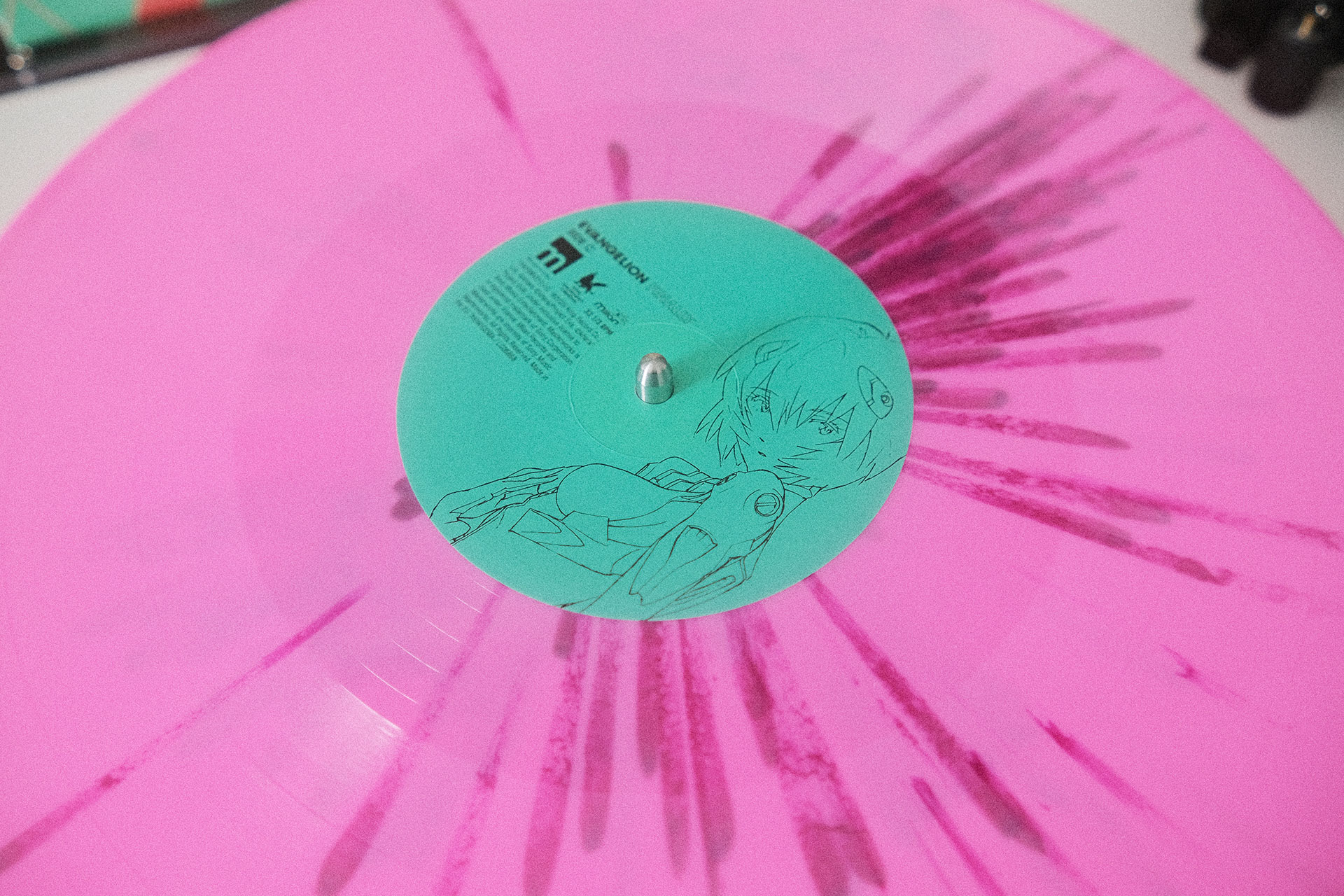 evangelion finally pink splatter